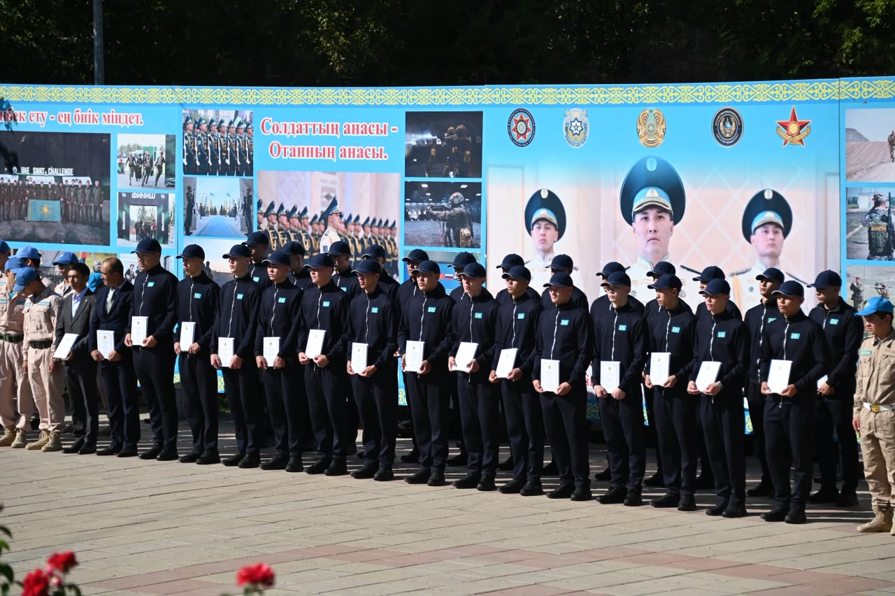 Призыв в Шымкенте: 27 новобранцев ушли в Службу госохраны