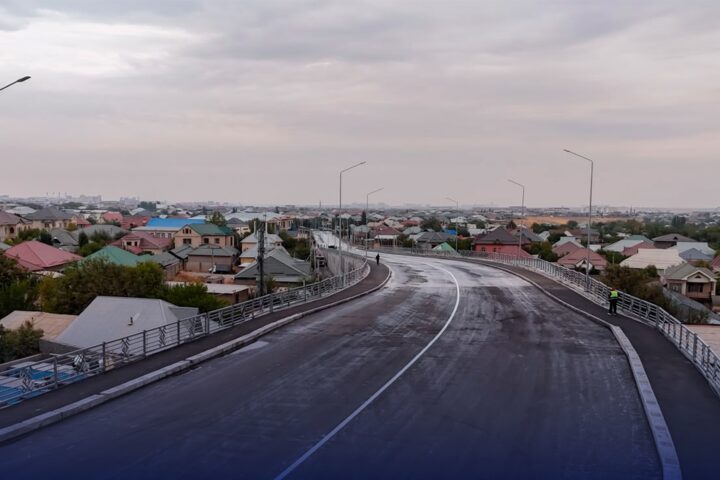 Путепровод на Тленшина в Шымкенте открыли для машин